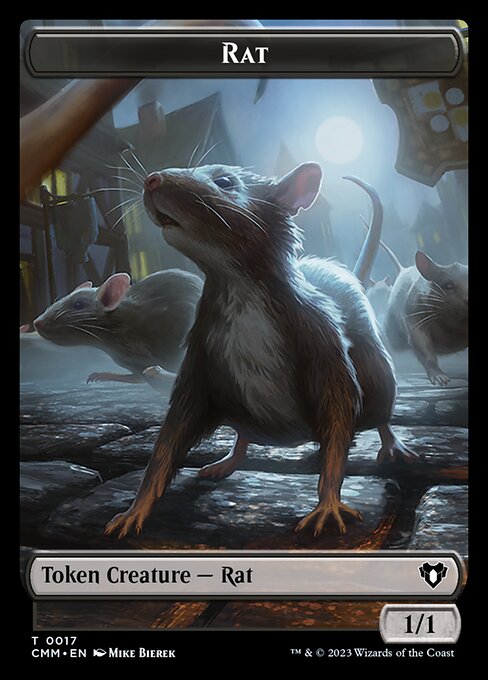 City's Blessing // Rat Double-Sided Token [Commander Masters Tokens] | Shuffle n Cut Hobbies & Games
