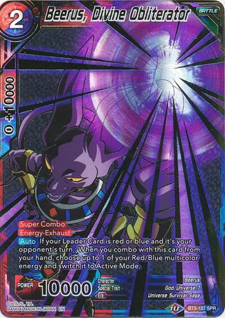 Beerus, Divine Obliterator (SPR) [BT9-107] | Shuffle n Cut Hobbies & Games