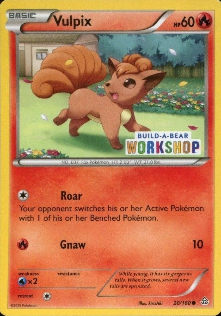 Vulpix (20/160) (Build A Bear Workshop Exclusive) [XY: Primal Clash] | Shuffle n Cut Hobbies & Games