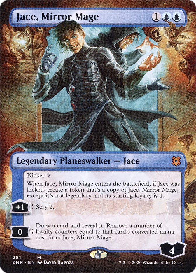 Jace, Mirror Mage (Borderless) [Zendikar Rising] | Shuffle n Cut Hobbies & Games