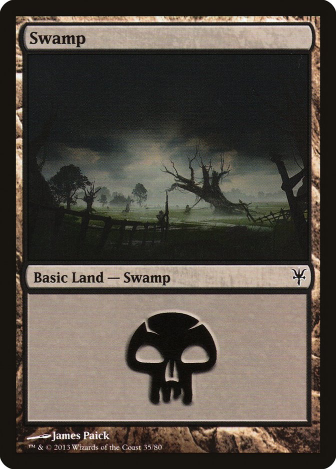 Swamp (35) [Duel Decks: Sorin vs. Tibalt] | Shuffle n Cut Hobbies & Games