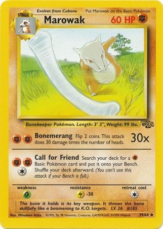 Marowak (39/64) [Jungle Unlimited] | Shuffle n Cut Hobbies & Games