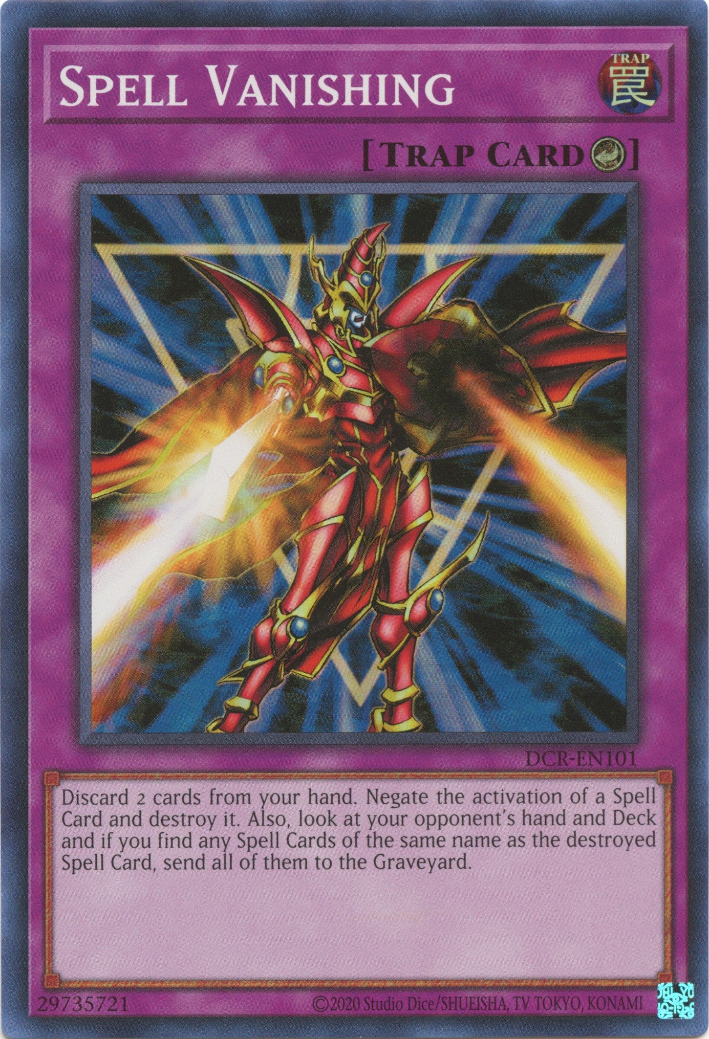 Spell Vanishing (25th Anniversary) [DCR-EN101] Super Rare | Shuffle n Cut Hobbies & Games