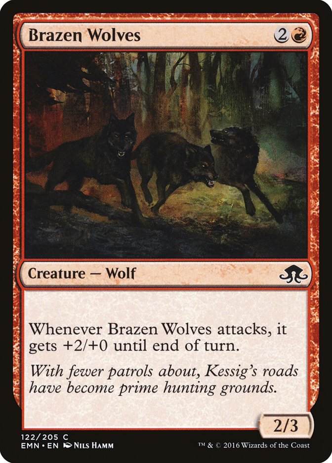 Brazen Wolves [Eldritch Moon] | Shuffle n Cut Hobbies & Games