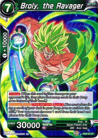 Broly, the Ravager (Starter Deck - Rising Broly) [SD8-02] | Shuffle n Cut Hobbies & Games