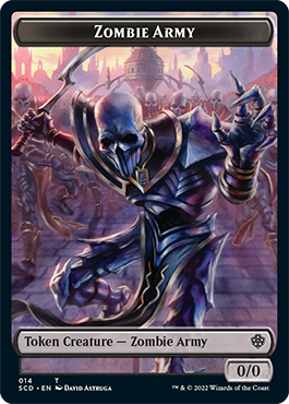 Zombie // Zombie Army Double-Sided Token [Starter Commander Decks] | Shuffle n Cut Hobbies & Games