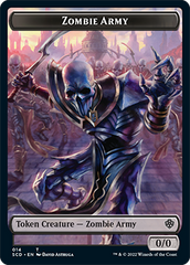 Zombie // Zombie Army Double-Sided Token [Starter Commander Decks] | Shuffle n Cut Hobbies & Games