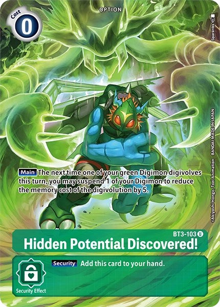 Hidden Potential Discovered! [BT3-103] (Alternate Art) [Dimensional Phase] | Shuffle n Cut Hobbies & Games