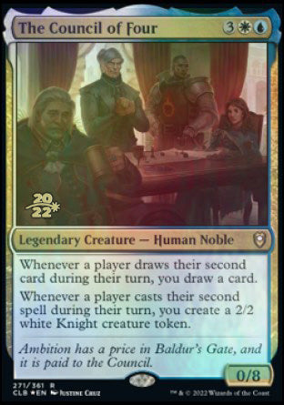 The Council of Four [Commander Legends: Battle for Baldur's Gate Prerelease Promos] | Shuffle n Cut Hobbies & Games