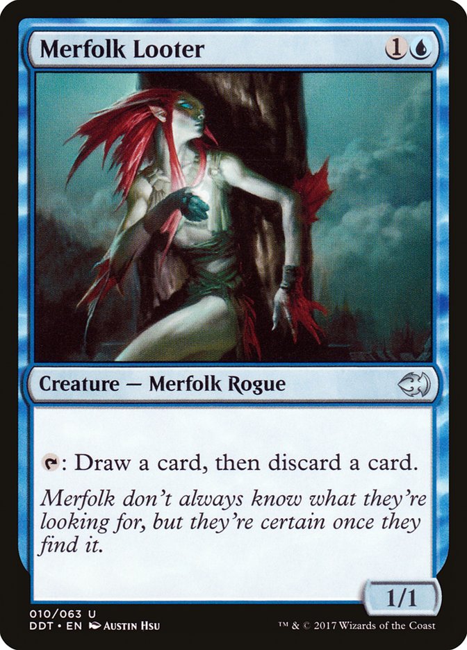 Merfolk Looter [Duel Decks: Merfolk vs. Goblins] | Shuffle n Cut Hobbies & Games