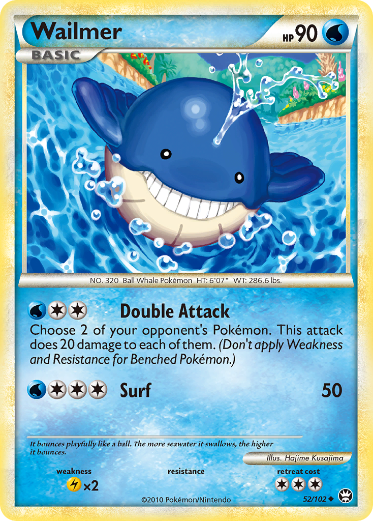 Wailmer (52/102) [HeartGold & SoulSilver: Triumphant] | Shuffle n Cut Hobbies & Games