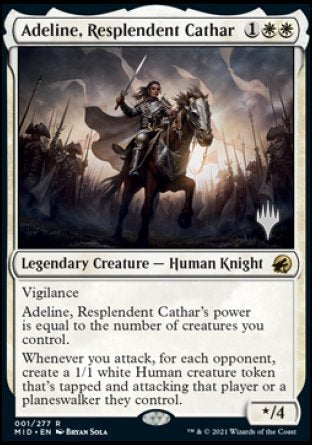 Adeline, Resplendent Cathar (Promo Pack) [Innistrad: Midnight Hunt Promos] | Shuffle n Cut Hobbies & Games