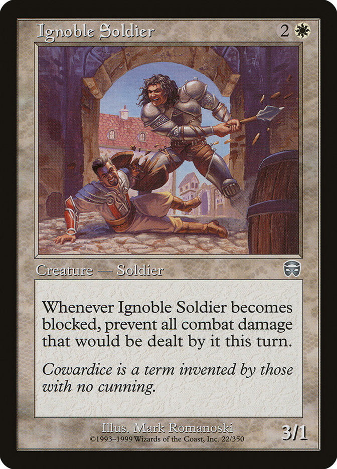 Ignoble Soldier [Mercadian Masques] | Shuffle n Cut Hobbies & Games