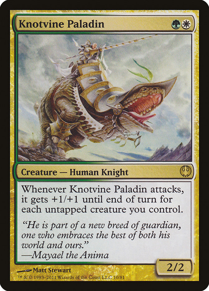 Knotvine Paladin [Duel Decks: Knights vs. Dragons] | Shuffle n Cut Hobbies & Games