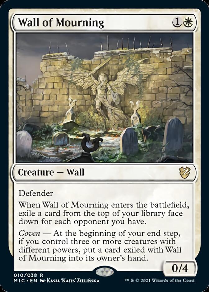Wall of Mourning [Innistrad: Midnight Hunt Commander] | Shuffle n Cut Hobbies & Games