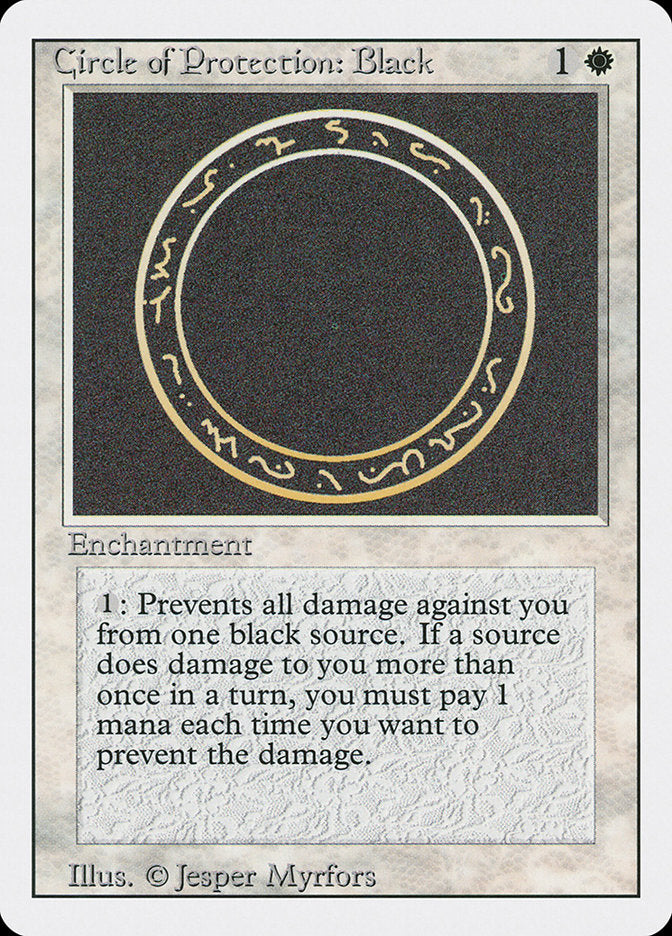 Circle of Protection: Black [Revised Edition] | Shuffle n Cut Hobbies & Games