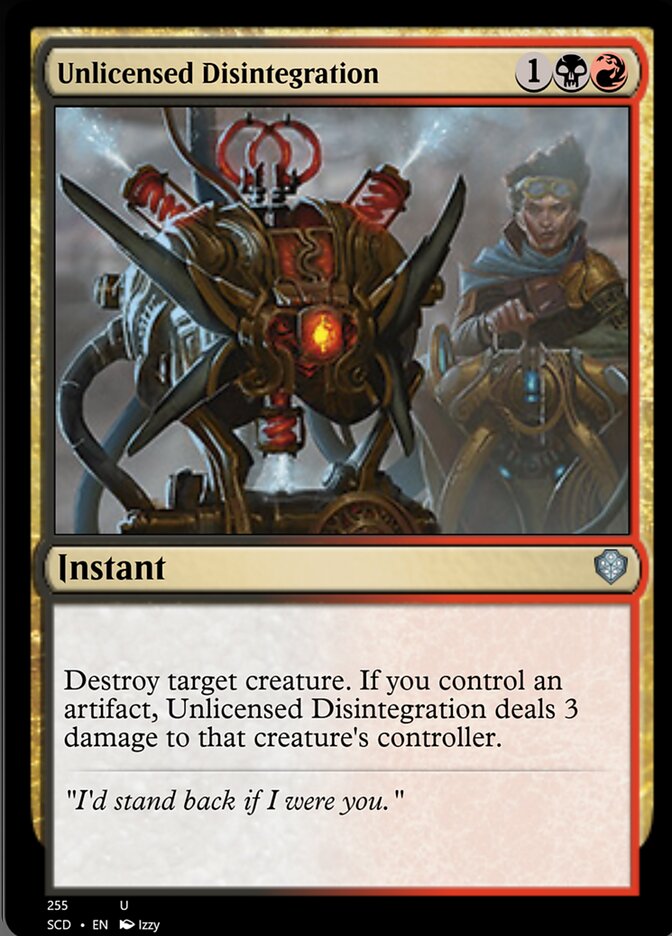 Unlicensed Disintegration [Starter Commander Decks] | Shuffle n Cut Hobbies & Games