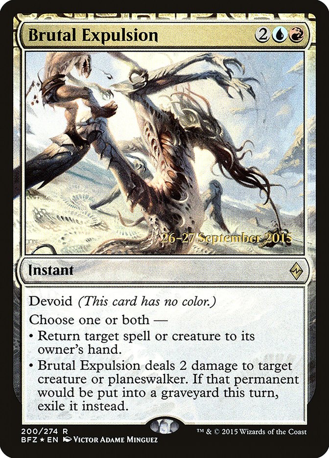 Brutal Expulsion [Battle for Zendikar Prerelease Promos] | Shuffle n Cut Hobbies & Games