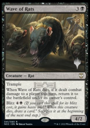 Wave of Rats (Promo Pack) [Streets of New Capenna Commander Promos] | Shuffle n Cut Hobbies & Games