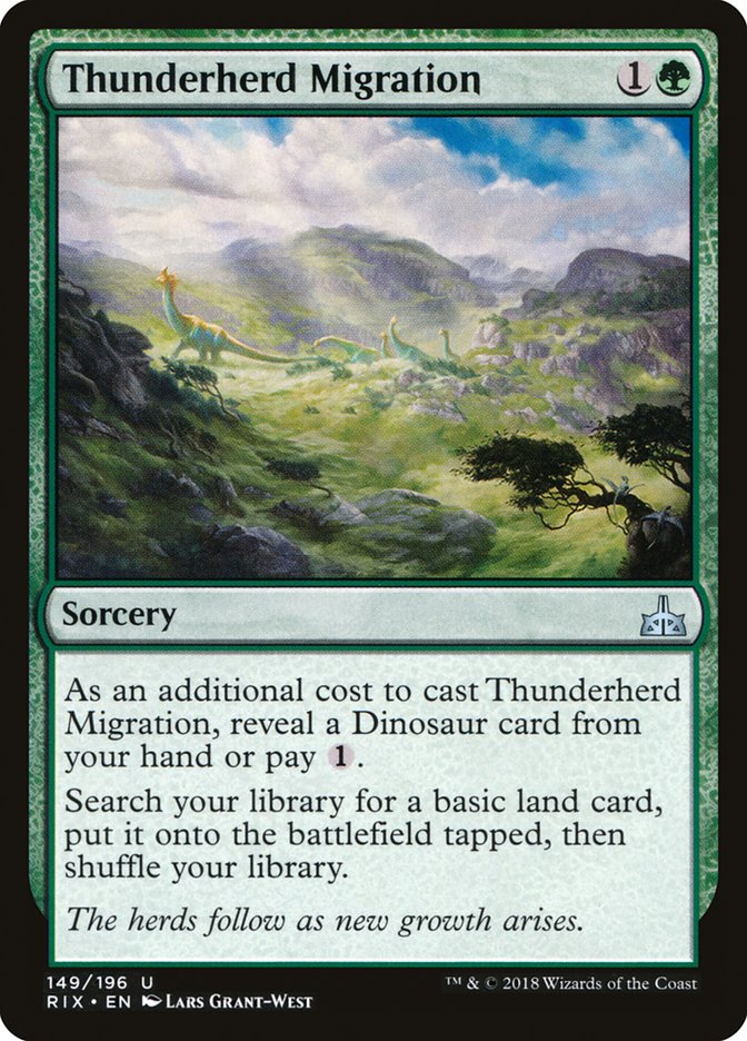 Thunderherd Migration [Rivals of Ixalan] | Shuffle n Cut Hobbies & Games