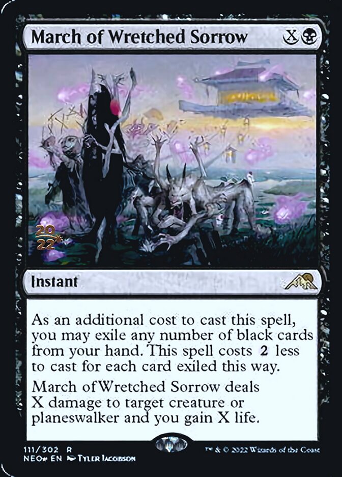 March of Wretched Sorrow [Kamigawa: Neon Dynasty Prerelease Promos] | Shuffle n Cut Hobbies & Games