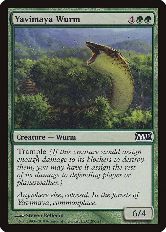 Yavimaya Wurm [Magic 2011] | Shuffle n Cut Hobbies & Games