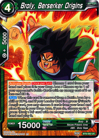 Broly, Berserker Origins [BT6-062] | Shuffle n Cut Hobbies & Games