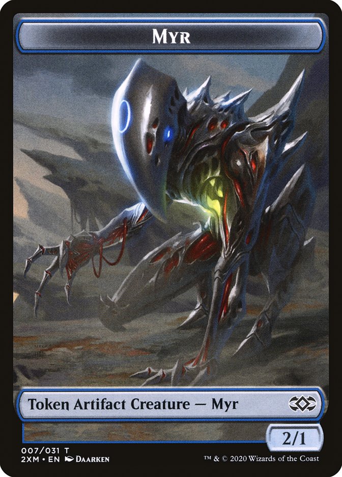 Eldrazi Spawn // Myr (007) Double-Sided Token [Double Masters Tokens] | Shuffle n Cut Hobbies & Games