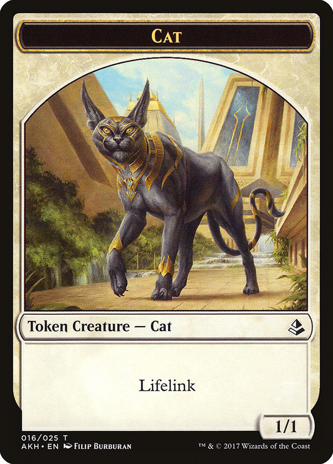 Sinuous Striker // Cat Double-Sided Token [Hour of Devastation Tokens] | Shuffle n Cut Hobbies & Games