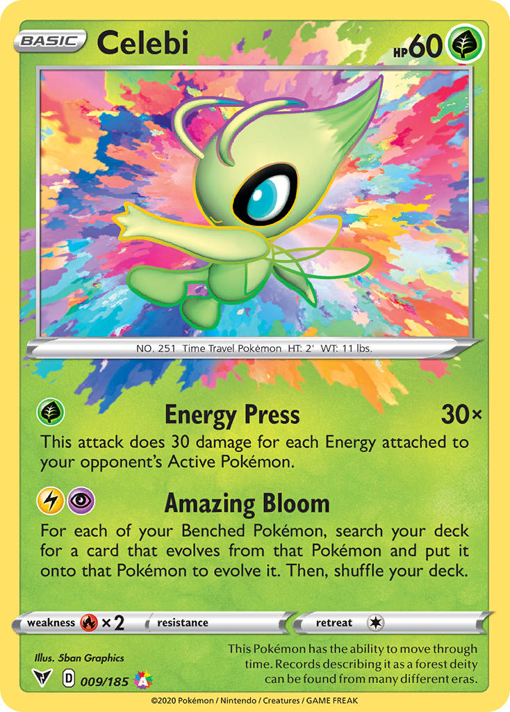 Celebi (009/185) [Sword & Shield: Vivid Voltage] | Shuffle n Cut Hobbies & Games