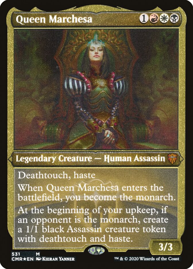 Queen Marchesa (Etched) [Commander Legends] | Shuffle n Cut Hobbies & Games