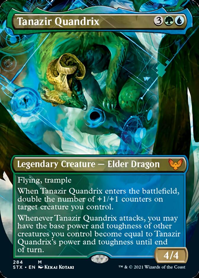 Tanazir Quandrix (Borderless Alternate Art) [Strixhaven: School of Mages] | Shuffle n Cut Hobbies & Games