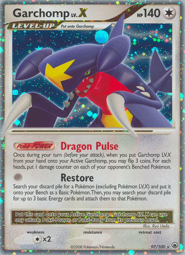 Garchomp LV.X (97/100) [Diamond & Pearl: Majestic Dawn] | Shuffle n Cut Hobbies & Games