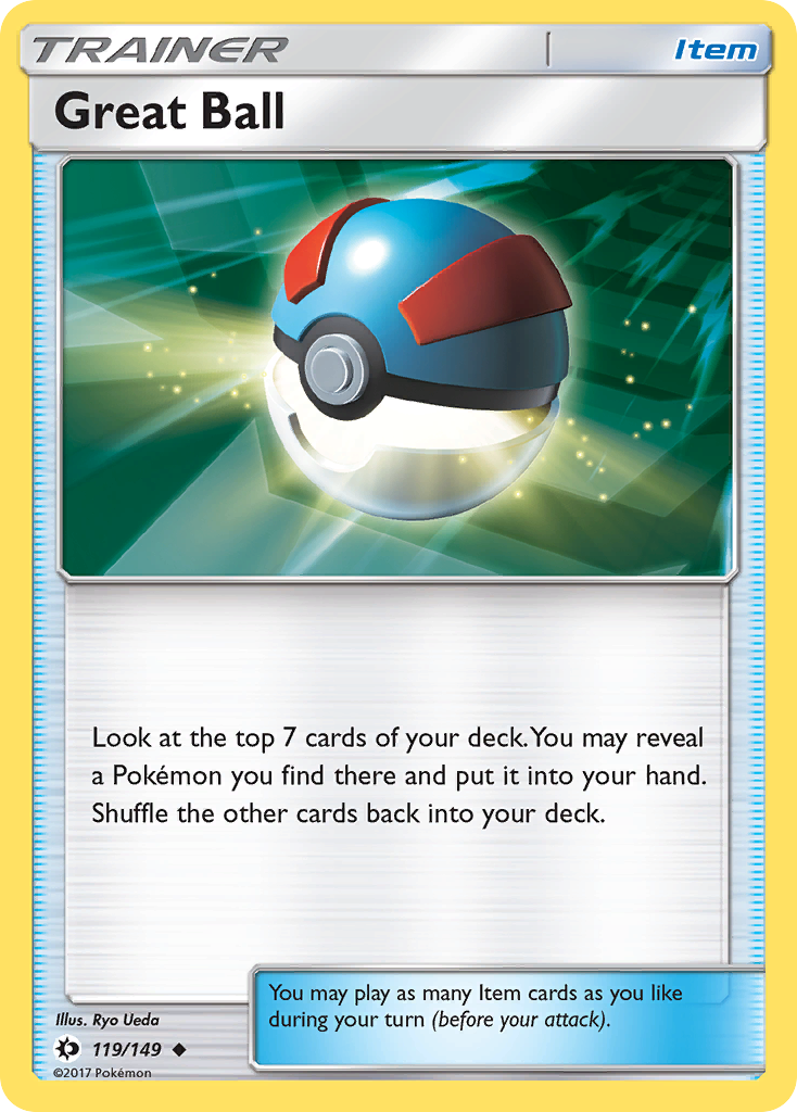 Great Ball (119/149) [Sun & Moon: Base Set] | Shuffle n Cut Hobbies & Games