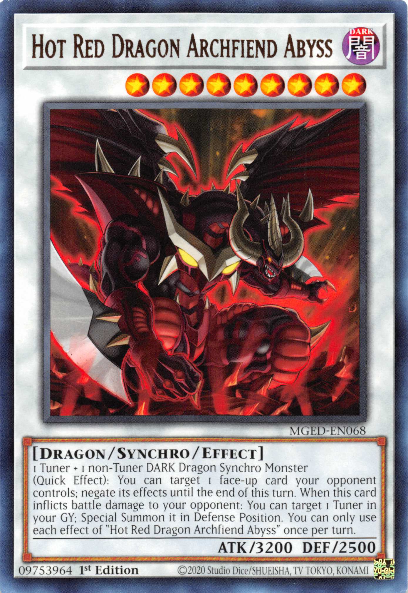 Hot Red Dragon Archfiend Abyss [MGED-EN068] Rare | Shuffle n Cut Hobbies & Games