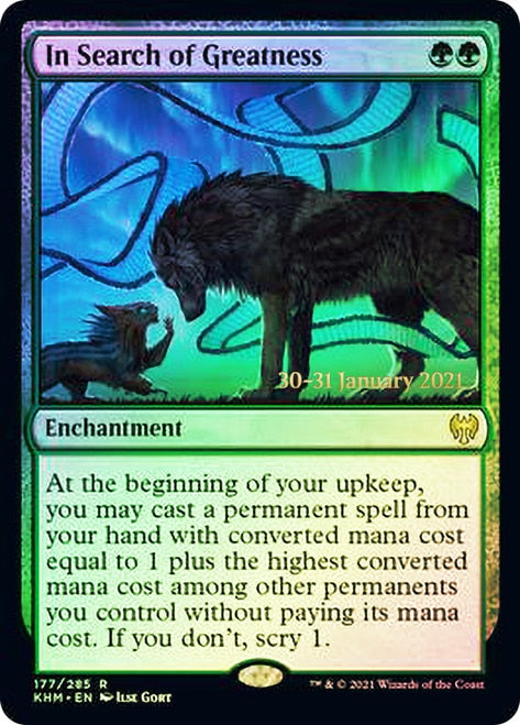 In Search of Greatness [Kaldheim Prerelease Promos] | Shuffle n Cut Hobbies & Games