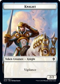 Knight // Food (16) Double-Sided Token [Throne of Eldraine Tokens] | Shuffle n Cut Hobbies & Games