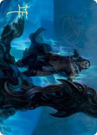 Cosima, God of the Voyage Art Card (Gold-Stamped Signature) [Kaldheim Art Series] | Shuffle n Cut Hobbies & Games