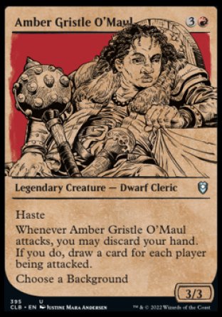 Amber Gristle O'Maul (Showcase) [Commander Legends: Battle for Baldur's Gate] | Shuffle n Cut Hobbies & Games