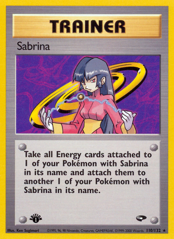 Sabrina (110/132) [Gym Challenge 1st Edition] | Shuffle n Cut Hobbies & Games