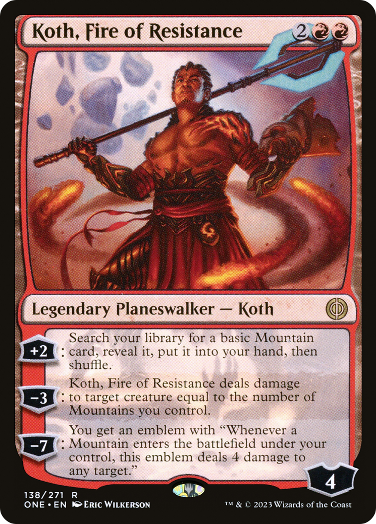 Koth, Fire of Resistance [Phyrexia: All Will Be One] | Shuffle n Cut Hobbies & Games