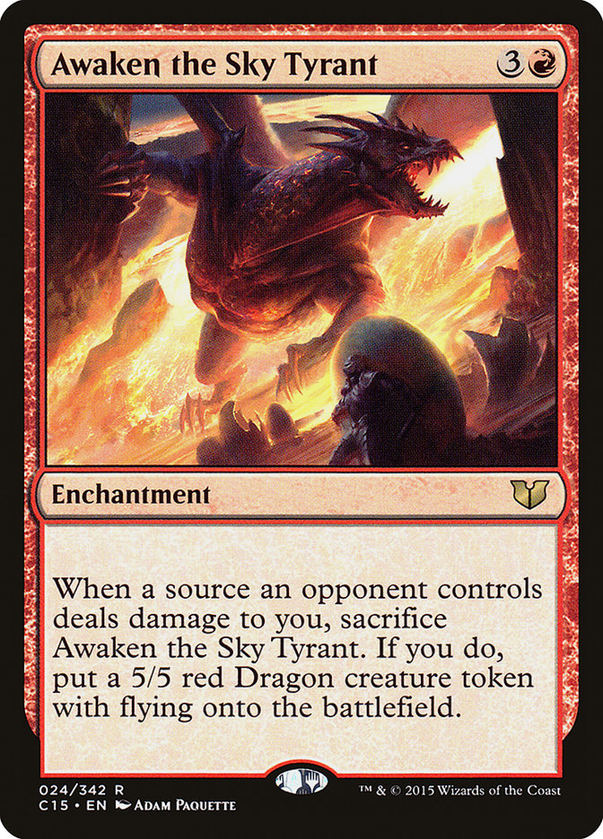 Awaken the Sky Tyrant [Commander 2015] | Shuffle n Cut Hobbies & Games
