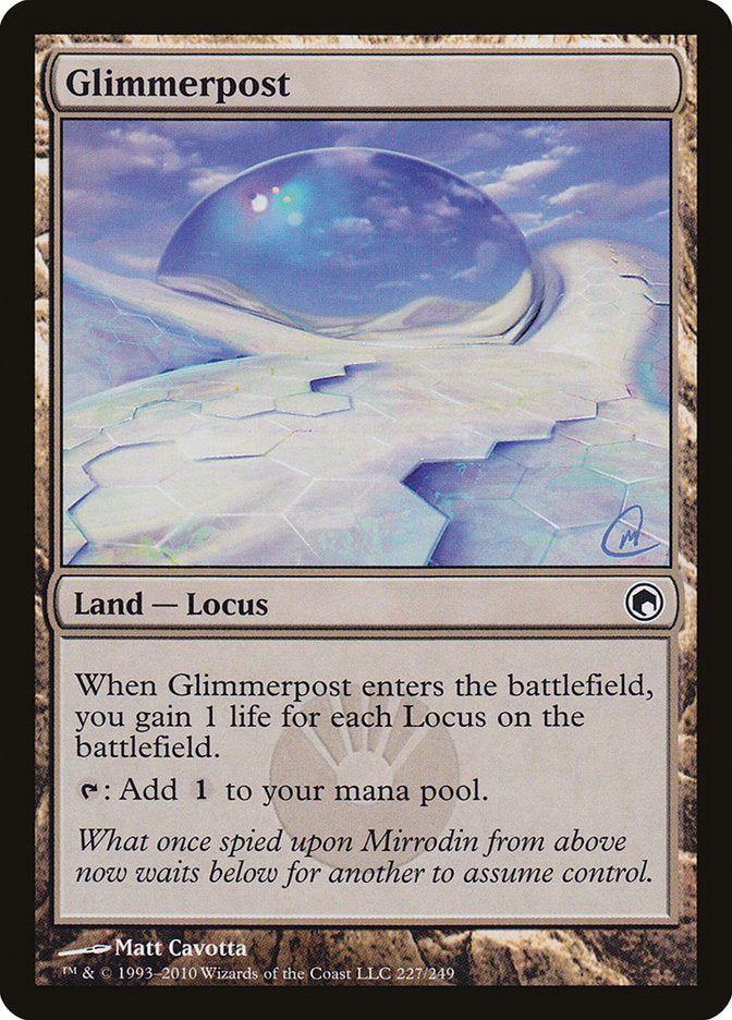 Glimmerpost [Scars of Mirrodin] | Shuffle n Cut Hobbies & Games