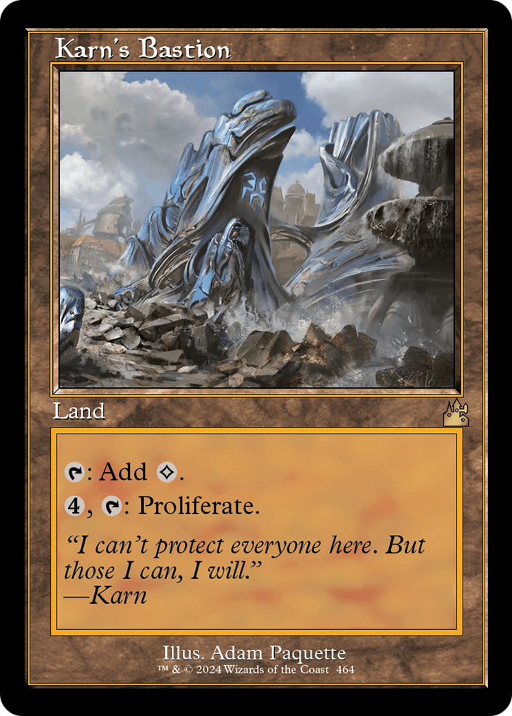 Karn's Bastion (Retro Frame) [Ravnica Remastered] | Shuffle n Cut Hobbies & Games