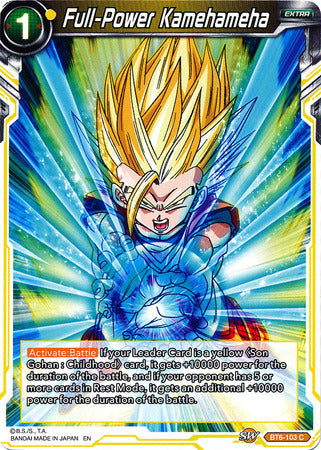 Full-Power Kamehameha [BT6-103] | Shuffle n Cut Hobbies & Games