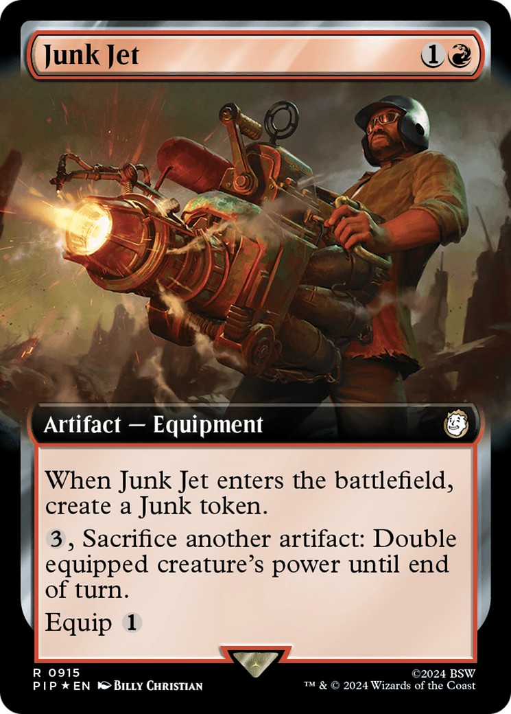 Junk Jet (Extended Art) (Surge Foil) [Fallout] | Shuffle n Cut Hobbies & Games