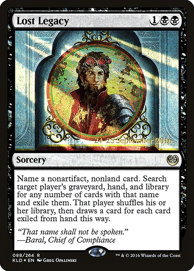 Lost Legacy [Kaladesh Prerelease Promos] | Shuffle n Cut Hobbies & Games