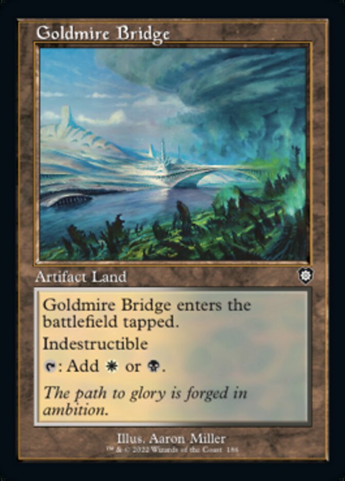 Goldmire Bridge (Retro) [The Brothers' War Commander] | Shuffle n Cut Hobbies & Games