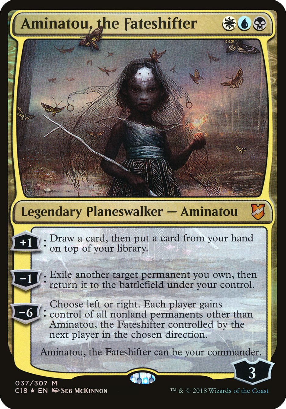 Aminatou, the Fateshifter (Oversized) [Commander 2018 Oversized] | Shuffle n Cut Hobbies & Games