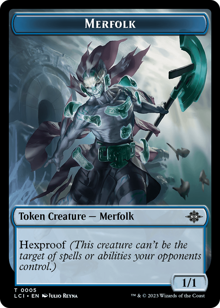 Copy // Merfolk (0005) Double-Sided Token [The Lost Caverns of Ixalan Commander Tokens] | Shuffle n Cut Hobbies & Games